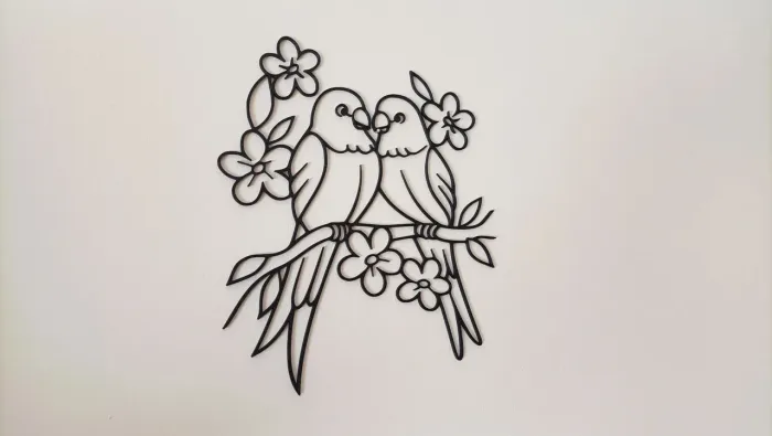 Pássaros - Quadro para parede - decoração de parede