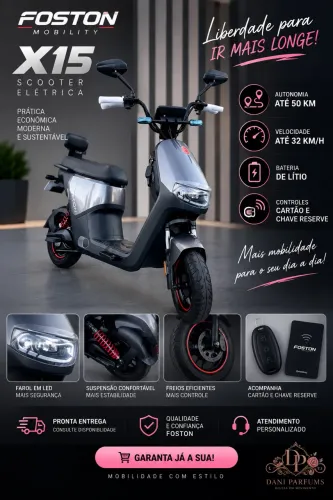 Scooter elétrica x15 e x17 Max nova 0km