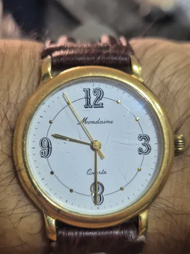 Relógio MONDAINE VINTAGE SWISS MADE À QUARTZ - REVISADO
