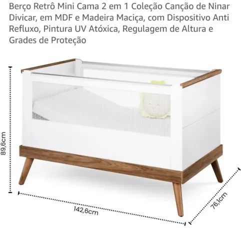 Berço 2 em 1 Divicar