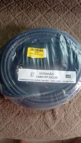 Extensão 15m. Cabo PP 2,5mm
