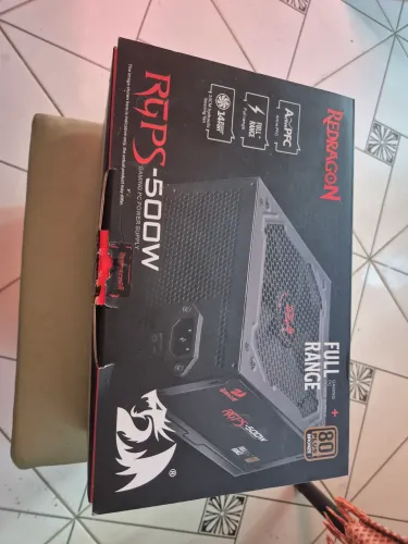 Fonte Gaming RGPSl Reddragon 500w 80 pois bronze