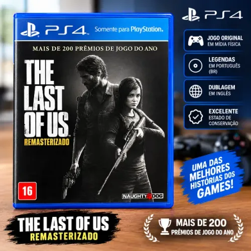 The Last of Us Remasterizado PS4 Original Mídia Física - Excelente Estado