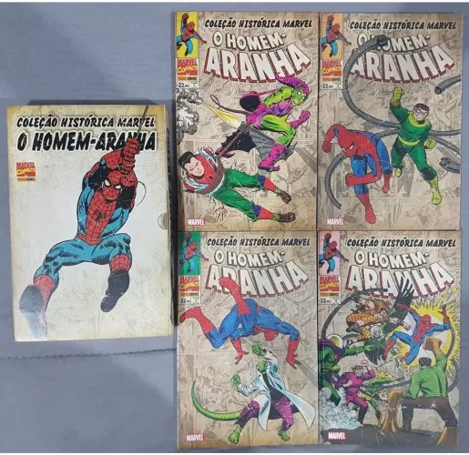 Coleção Histórica O Homem-Aranha 3 boxes Panini ler descrição completa