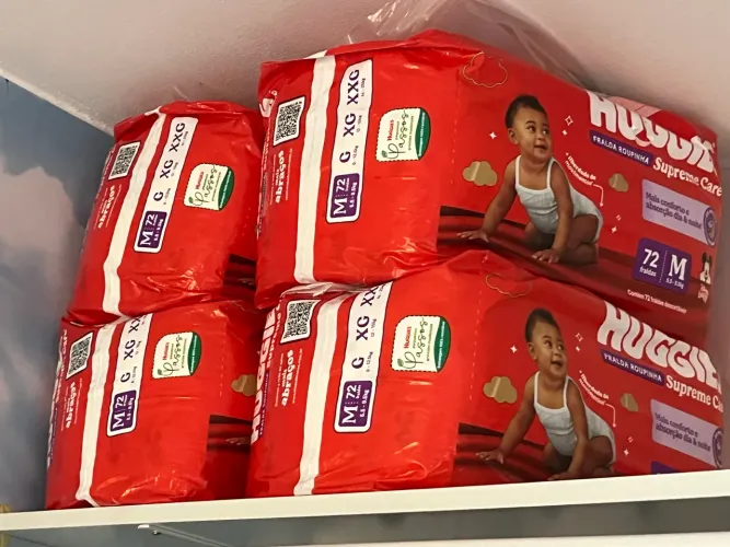 Fralda descartável tamanho M