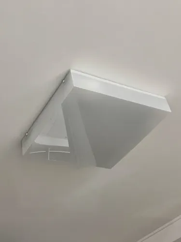 2 luminárias de sobrepor em acrílico 