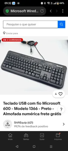 Teclado Microsoft 