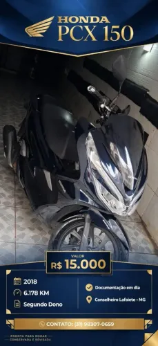 MOTO HONDA PCX SUPER NOVA 2019