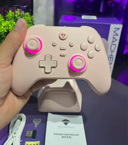 CONTROLE GAMER MACHENIKE G3 V2 ROSA