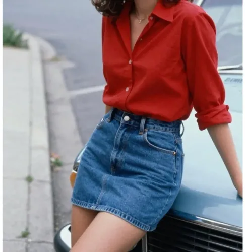 Saia Jeans Retro
