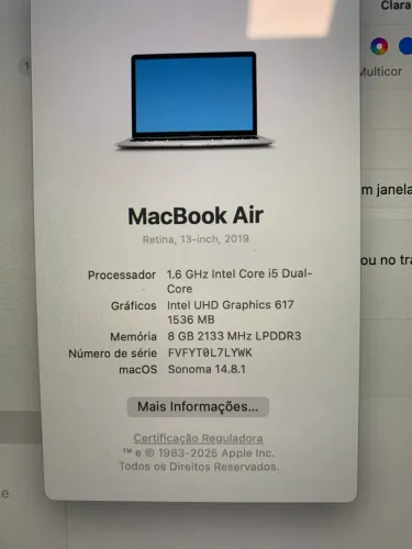 Mac Book Air Retina 13 - inch 2019