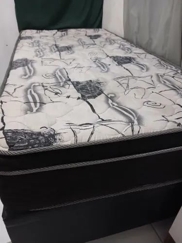 Cama mais colchão ortobom ortopédico 600 reias entrega grátis são Gonçalo em Niterói 