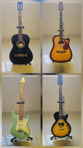 COMBO MUSICAL COMPLETO - 2 VIOLÕES + 2 GUITARRAS + ACESSÓRIOS