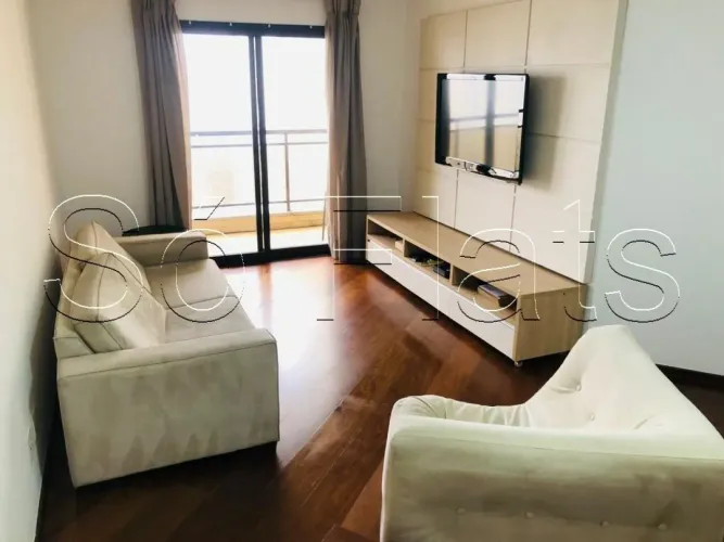 Apartamento à venda em Moema 120m² mobiliado no The Sutton House com 4 dormitórios e 2 vag