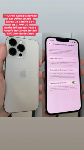 iPhone 13 Pro 128GB Dourado ( Usado )