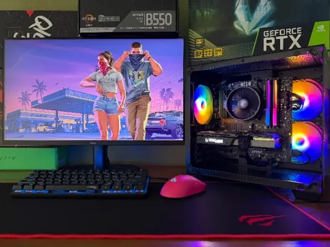PC-Gamer AMD Ryzen 5-5600 B550M 16gb CL-14 SSD-M2 500gb RTX-3070 Zotac 8gb