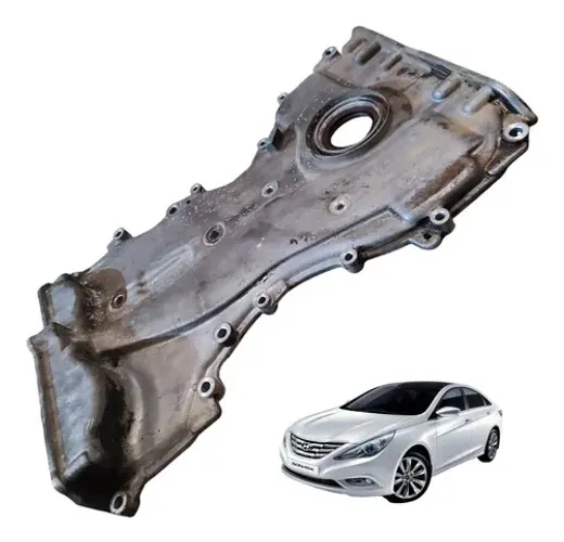 Tampa Frontal Óleo Motor Sonata Gls 2.4 2009 A 2012 Prata
