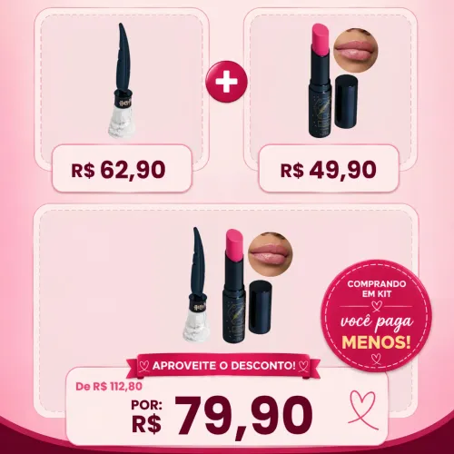 Kit Quem Disse, Berenice? Harry Potter (delineador branco + balm labial rosa)