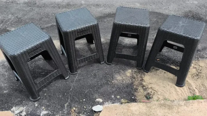 Banqueta Plástica Topplast - Modelo Rattan