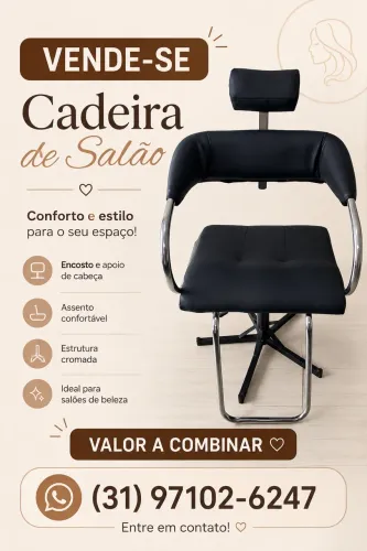 Vende se cadeira de salão