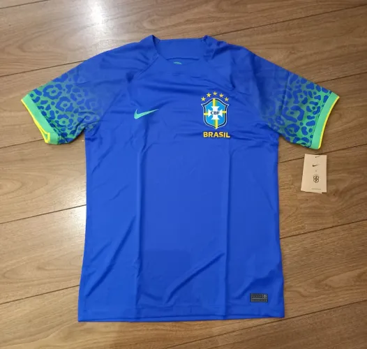 Camiseta Brasil original nova seleção brasileira modelo 22/23 azul