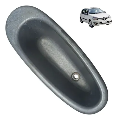 Puxador Interno Forro Porta Renault Clio 2003 2012 Cinza-escuro