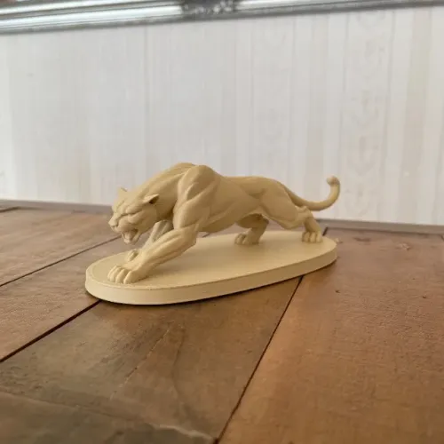 estatua de pantera para decoração
