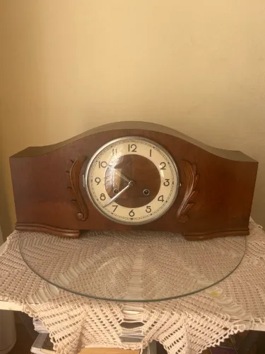 Relógio de Mesa Antigo Schattan 11 Rubis - 100% Original com Chave