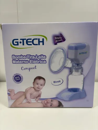 Bomba tira-leite materna elétrica G-Tech Compact.
