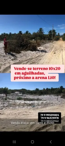 Terreno povoado aguilhada/ pirambu