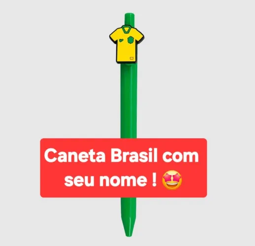 Caneta Brasil personalizada