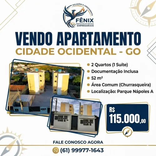 Vendo Apartamento Cidade Ocidental