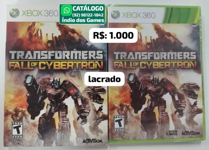 Transformers Fall Of Cybertron LACRADO = R$: 1.000