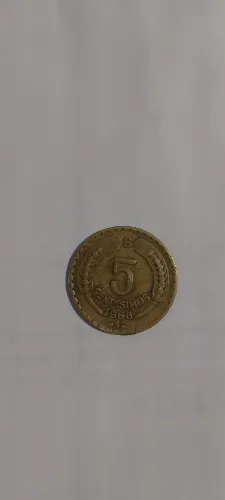 Moeda República de Chile 5 centésimos
