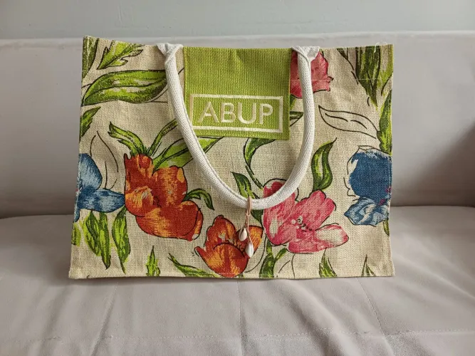 Bolsa de praia juta usada