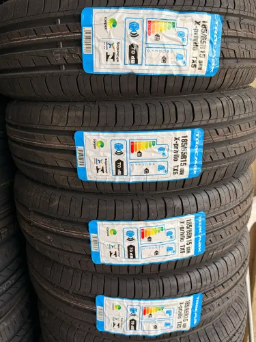 Vendo jogo de pneus novos 185/65/15 marca TRACMAX