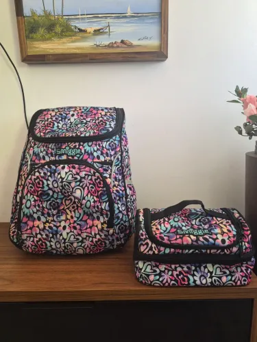 Mochila estampada importada Smiggle mais lancheira 