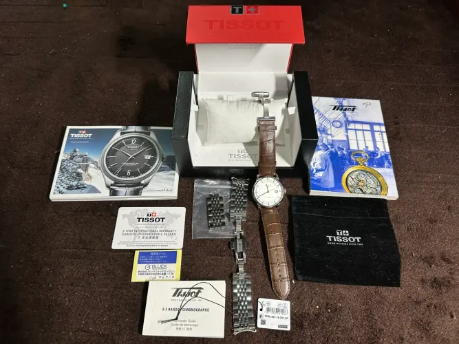 Relogio Tissot Powermatic 80 Luxury T086.407 23jewels - caixa + Pulseira de Aço Extra