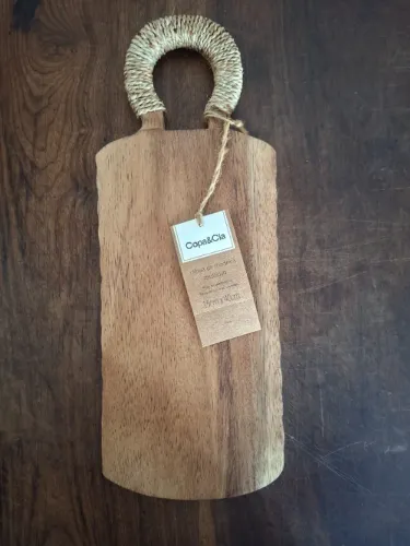 Tábua Art Wood [Copa&Cia] | 40 cm x 15 cm, Madeira, Sisal