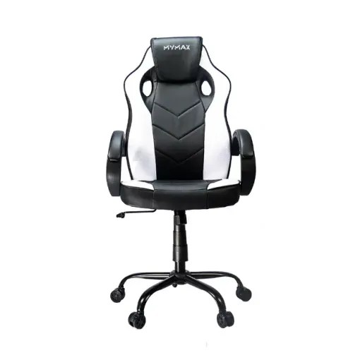 CADEIRA GAMER MX0 GIRATORIA PRETO/BRANCO(MGCH-MX0/WH)