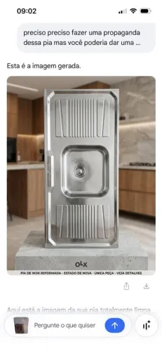 Pia Inox usada