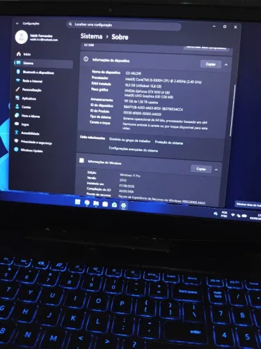 Notebook Dell G3 