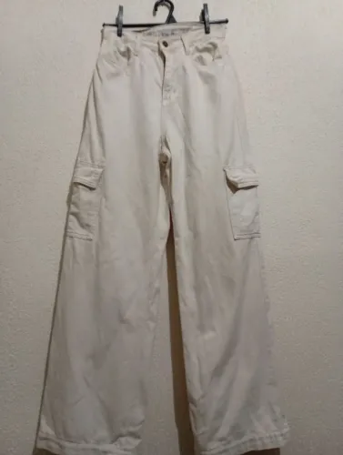 Calça cargo bege 36 Marisa 
