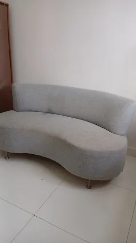 Sofa organico 3 lugares em Linho