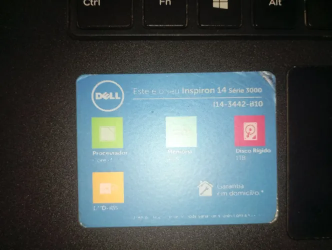 NOTEBOOK DELL CORE I3, 1TBB SSD. UNICO DONO