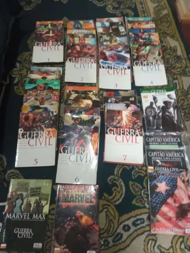 Guerra civil arco completo com 50 volumes