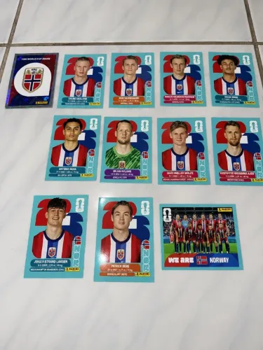 Figurinhas da Noruega Panini