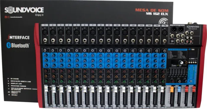 MESA DE SOM NOVA SOUNDVOICE MS-162 EUX