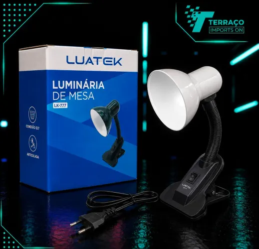 Luminária de Mesa Articulada LUATEK LK-777