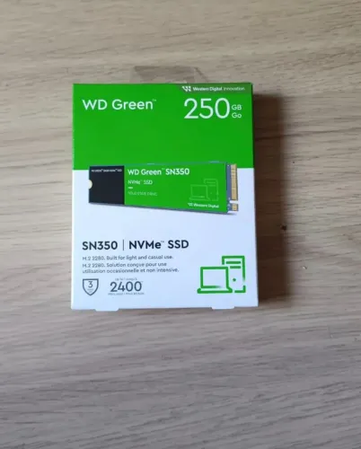 SSD WD GREEN SN350 250GB NVME M.2 2280 2400MB/S WDS250G2G0C